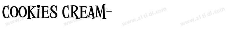 Cookies cream字体转换